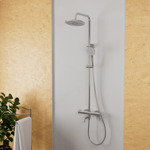 Душевая стойка Rush  ST4235-80 настенная цвет хром - фото 3