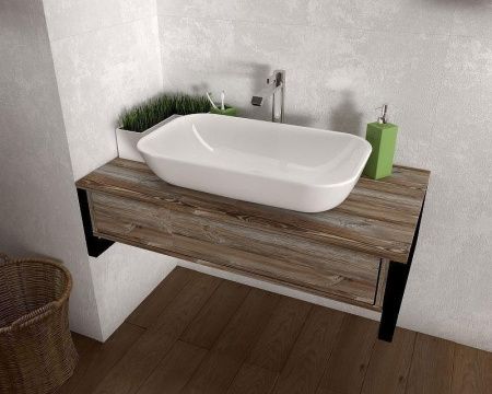 Тумба под раковину 1MarKa Grunge Loft У85846 90х50 подвесная цвет коричневый