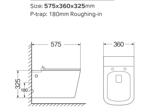 Унитаз подвесной SantiLine SL-5032 цвет белый с сиденьем микролифт безободковый смыв воронка-водоворот - фото 2