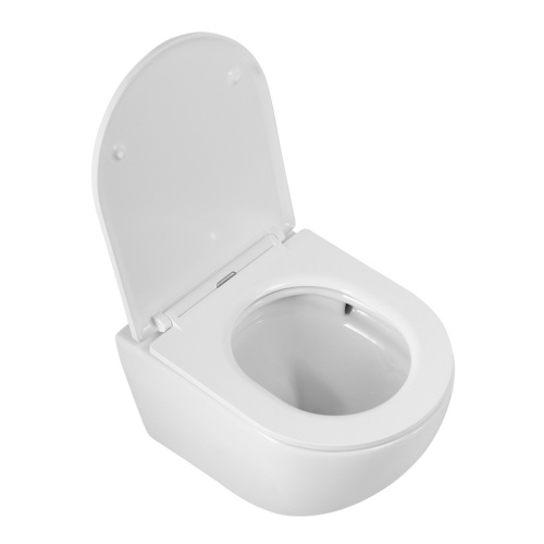 Чаша унитаза подвесная Cezares RELAX CZR-38088-49-TH-TOR/SC цвет белый без сиденья безободковая смыв торнадо - фото 2