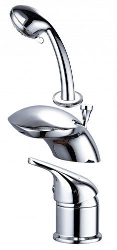 Смеситель Aquanet Practic AF111-63B на борт ванны хром - фото 3