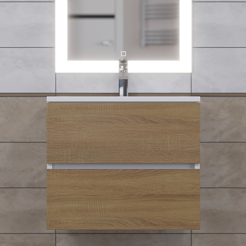 Раковина из литьевого мрамора Uperwood Barsa 2911120345 60х45 полувстраиваемая цвет белый - фото 4