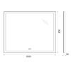 Зеркало с подсветкой и антизапотеванием BelBagno SPC-GRT-1000-800-LED-TCH-WARM 100х80 подвесное