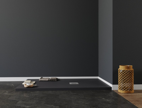 Душевой поддон Aquanet Pleasure 00258892 140х80 искусственный камень черный без каркаса - фото 2