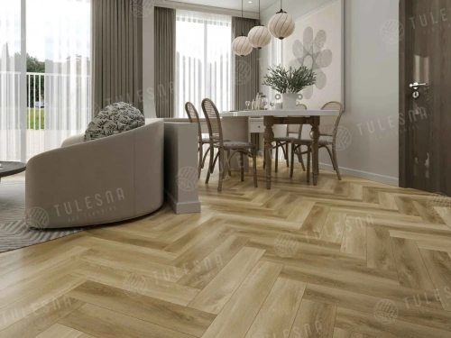 SPC ламинат Tulesna Art Parquet 1005-6 Grazioso толщина 0.4 см 43 класс 600х125 - фото 3