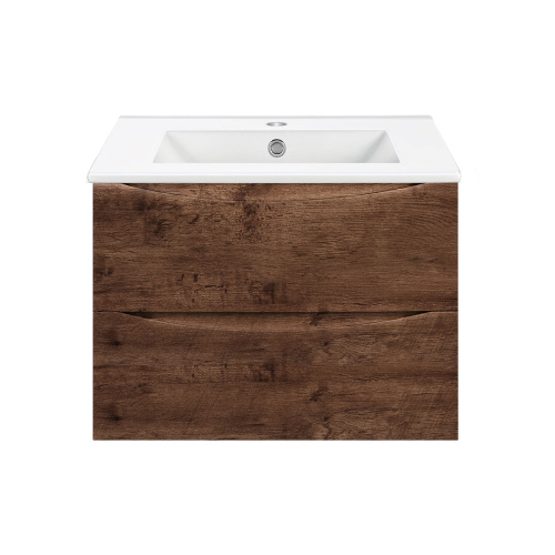 Тумба под раковину Vincea Mia VMC-2MC700RW 71х50х46 подвесная цвет коричневый - фото 3