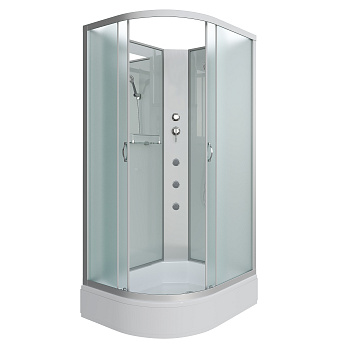 Душевая кабина Niagara Classic 339844RBKG 90х80 асимметричная без крыши ориентация правая