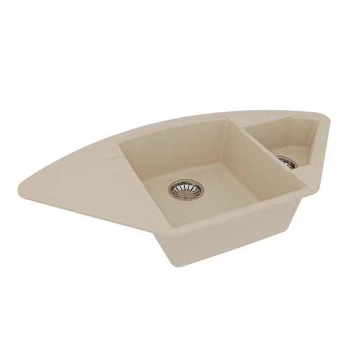 Кухонная мойка LeMark Irkana 980 9910044 98х50 цвет бежевый поверхность матовая - фото 2