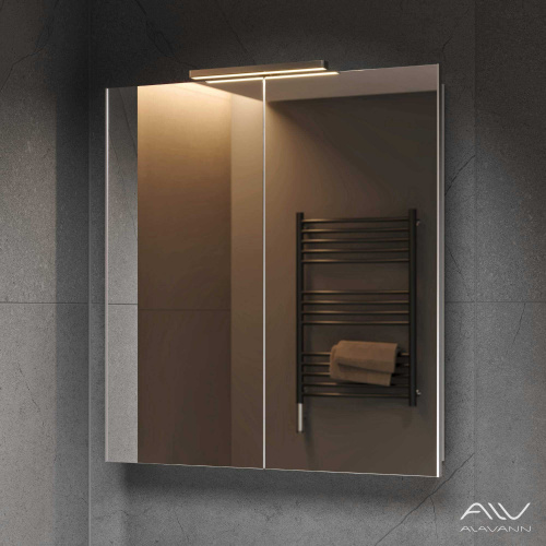 Зеркало-шкаф Alavann Cosmetic ALV0771001 75х15х80 подвесной цвет белый - фото 3