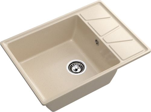 Кухонная мойка Granfest Vertex V-680L кашемир 68х50 цвет бежевый поверхность матовая - фото 2