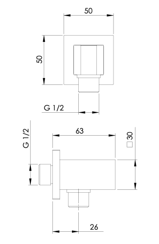 Держатель для душа Mariani B00242PA хром - фото 4