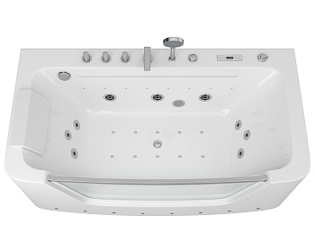 Ванна акриловая гидромассажная Grossman GR-16085 160х85 пристенная прямоугольная с ножками