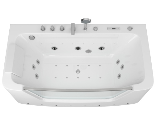 Ванна акриловая гидромассажная Grossman GR-16085 160х85 пристенная прямоугольная с ножками