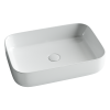 Раковина из сантехнического фарфора Ceramica Nova ELEMENT CN5004 60х40 накладная цвет белый без отверстий под смеситель