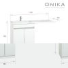 Тумба под раковину Onika Милтон 104802 50х50