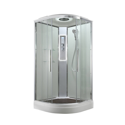 Душевая кабина AvaCan EM EM2010LEDT 100х100 четверть круга с крышей ориентация универсальная - фото 3