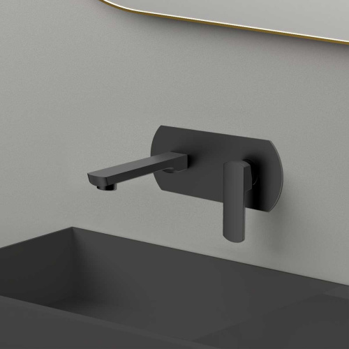 Смеситель Vincea Next VBFW-1N1MB настенный черный