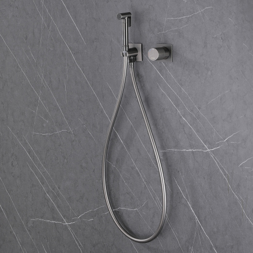 Гигиенический душ со смесителем ABBER Rund AF8725NG никель - фото 3