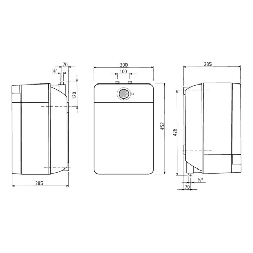 Водонагреватель электрический накопительный 2 кВт Clage 4100-42103 - фото 2