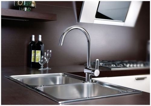 Смеситель для кухни Paffoni Ringo RIN180CR на мойку хром - фото 2