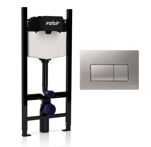 Клавиша смыва механическая Valsir P1 VS0871337 цвет хром матовый - фото 2