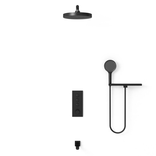 Душевая система Vincea VSFW-433TI2RMB встраиваемая в стену с термостатом - фото 3