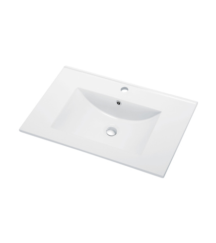 Раковина из сантехнического фарфора Orange B03-610w 62х47 встраиваемая цвет белый глянцевый - фото 2