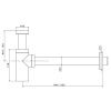 Сифон для раковины Newform X-Steel 316 244X.59.098 золото