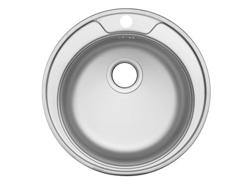 Кухонная мойка Ukinox Фаворит FAL490 -GT8K 0C 49х49 цвет стальной поверхность рифленая - фото 2