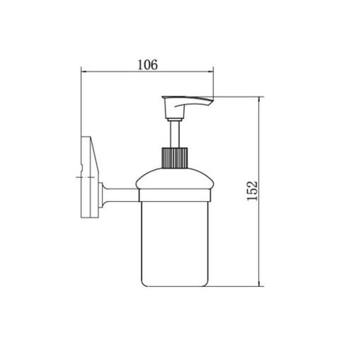 Дозатор для жидкого мыла Fashun A1627 - фото 3