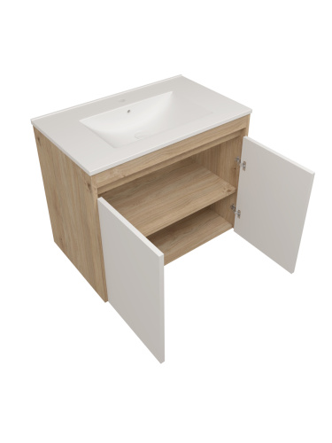 Фасад для тумбы под раковину Teymi Netta T60612 36х2х53 цвет белый - фото 3