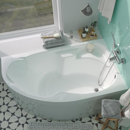 Ванна акриловая 1MarKa DIANA 01ди1710п 170х105 пристенная асимметричная без каркаса - фото 4