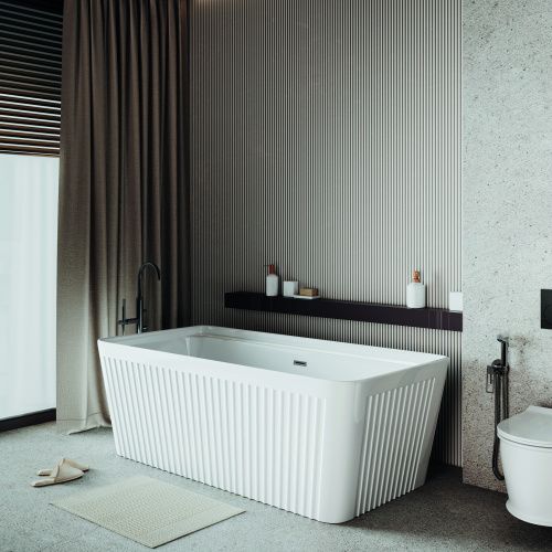 Ванна акриловая Grossman Cristal GR-28041 160х75 отдельностоящая прямоугольная с каркасом - фото 4