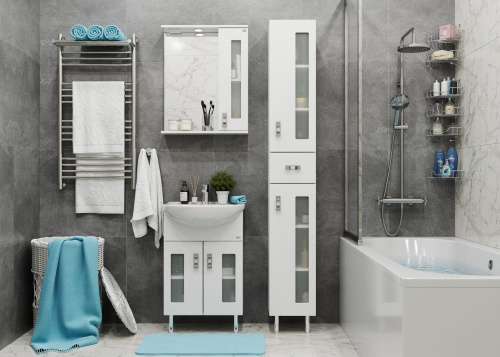 Шкаф-пенал Onika Кристалл 403050 30х33х190 напольный - фото 5