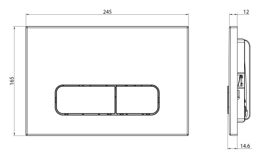 Клавиша смыва механическая CHARUS Elegia FP.320.51.01 цвет песок матовый - фото 2