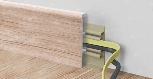 Напольный плинтус Alpine Floor Rico Concept RC 80011 Секвойя кремовая толщина 2 см 2200х80 - фото 2