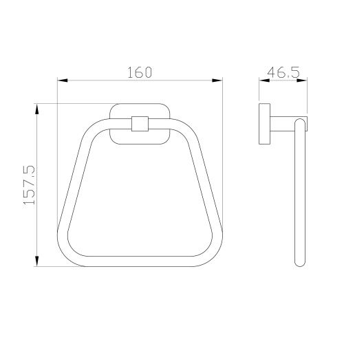 Кольцо для полотенец Wonzon & Woghand GRAFFITY WW-9313-BN - фото 2