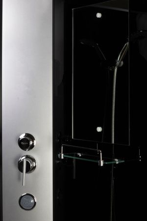 Душевая кабина Niagara Classic 35121433LBKTG 120х80 асимметричная без крыши ориентация левая