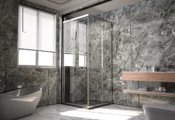 Душевой уголок Veconi Premium Trento PTC20-CH-10090-01-C4 100х90 стекло прозрачное профиль хром без поддона