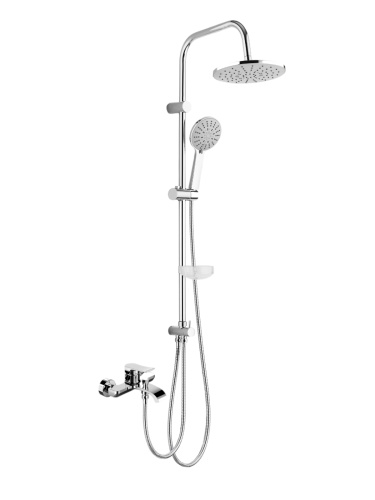 Душевая стойка Agger Happy A0493500 настенная цвет хром - фото 2