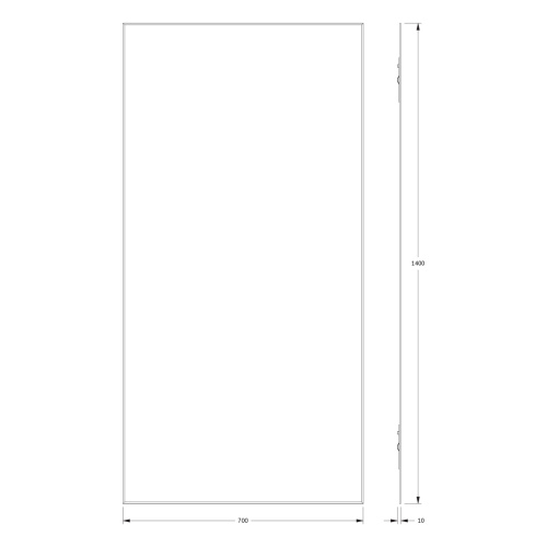 Зеркало в ванную Evoform Standard BY 0249 70х140 цвет хром - фото 2