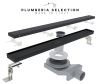 Душевой лоток Plumberia Selection PSL LINEAR PSL90NO 90х5 черный