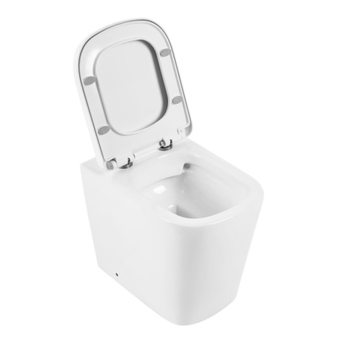 Чаша унитаза приставная BelBagno ALBANO BB120CBR цвет белый без сиденья безободковая каскадный смыв - фото 3