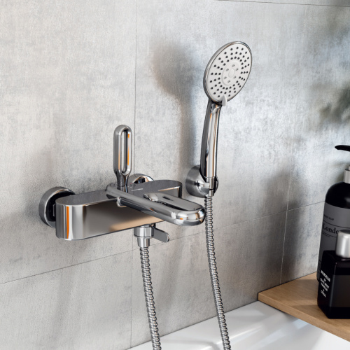 Смеситель для ванны WasserKRAFT Kammel 1800 1801 настенный хром - фото 5