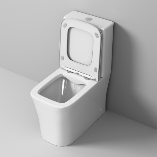 Унитаз напольный с бачком Grossman Classic GR-4467S белый глянцевый с сиденьем микролифт безободковый каскадный смыв - фото 4