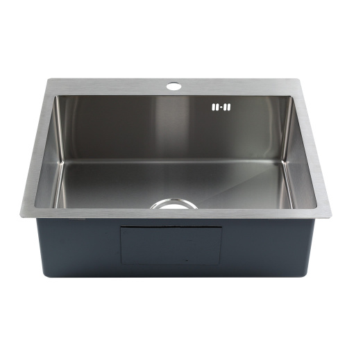 Кухонная мойка Melana ProfLine MLN-R6050H+коландер 60х50 цвет сатин поверхность матовая - фото 2