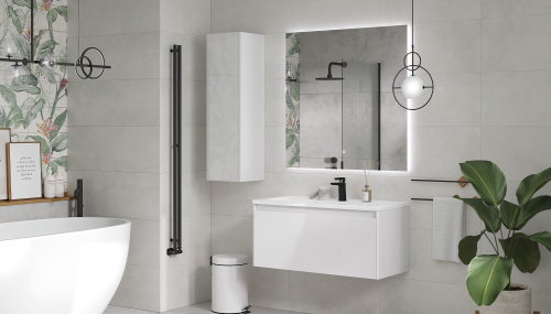 Пенал Velvex KLAUFS 33х31х110 ppKLA.110-616.216 подвесной цвет белый - фото 5