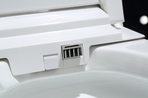 Электронный унитаз-биде напольный Timo TE-721 белый с сиденьем микролифт безободковый каскадный смыв - фото 4