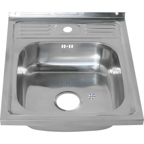 Кухонная мойка Melana 013 t (*15) 60х50 цвет хром - фото 3