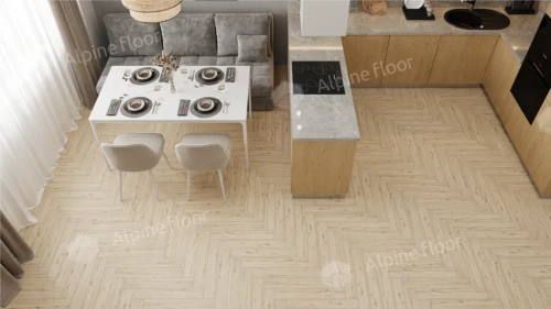 Ламинат Alpine Floor Herringbone 12 Pro New LF106-01 Дуб Лион толщина 1.2 см 34 класс 606х101 - фото 2